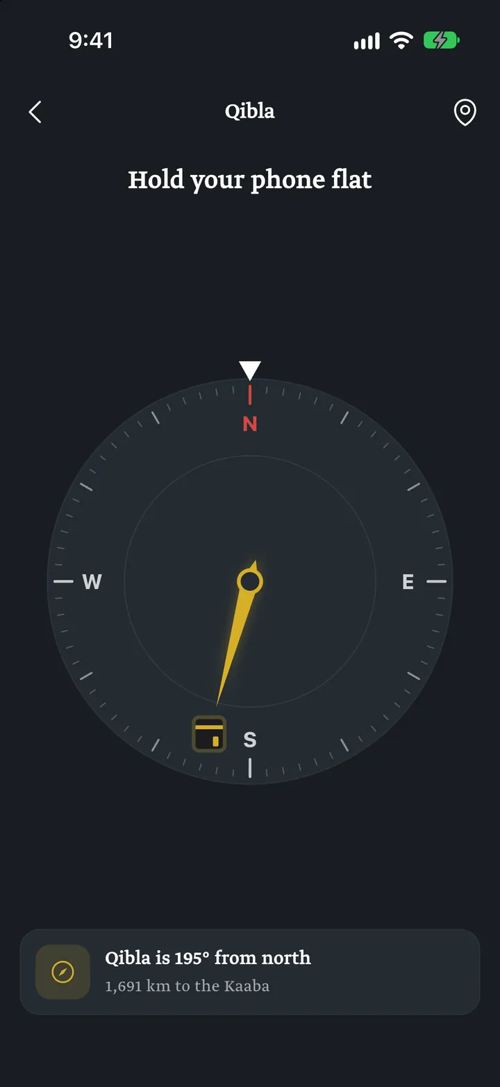 QuraniX: Qibla